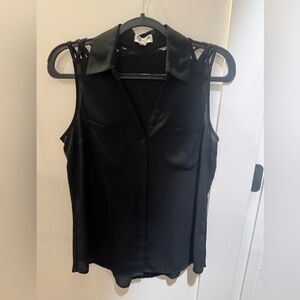Express Black Sleeveless Blouse